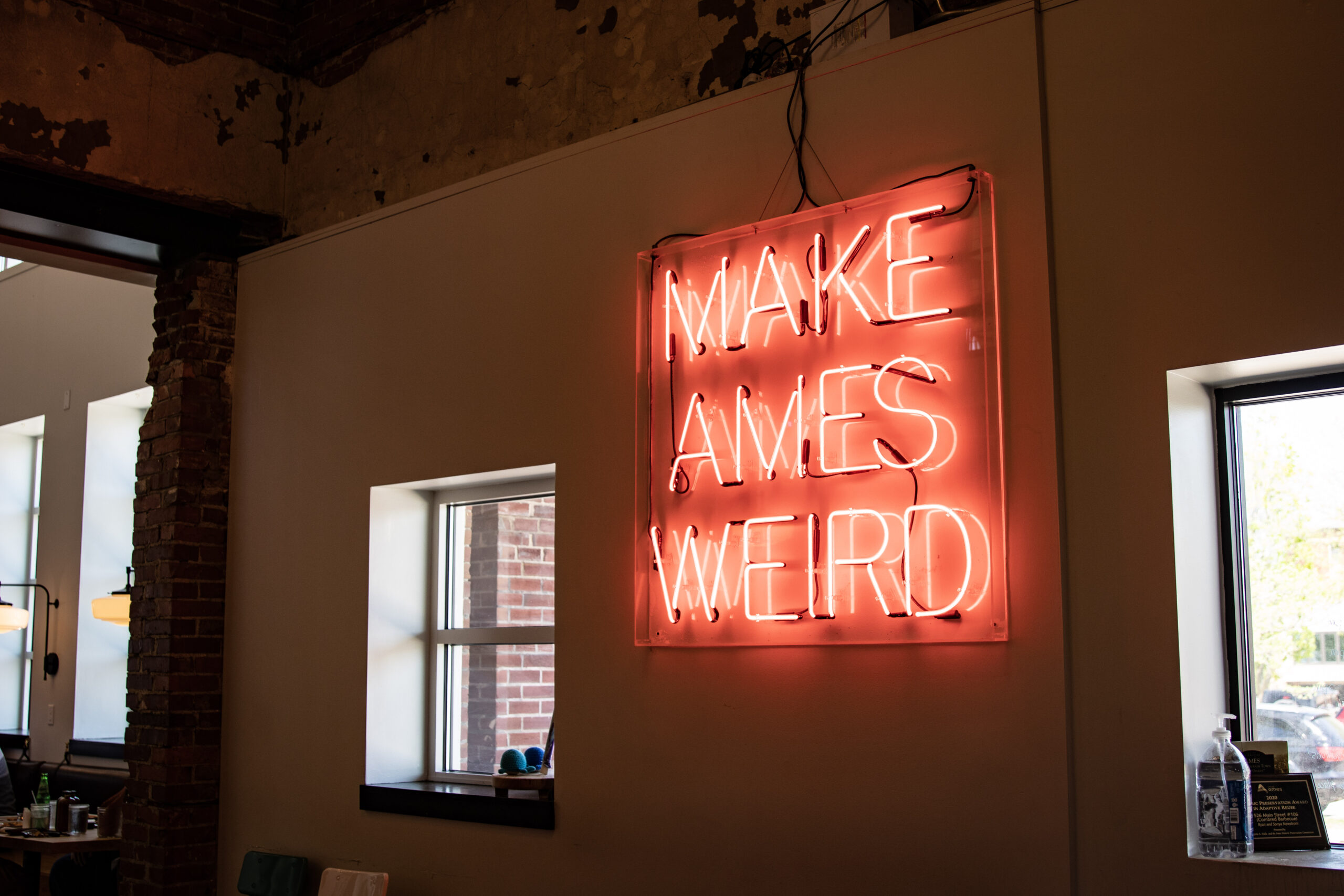 make ames weird cornbred sign